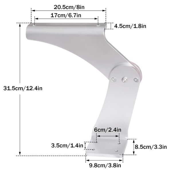Båd Flip-Up Armlæn, 80º Rotation, Holdbar Aluminiumkonstruktion, Vejrbestandig Finish