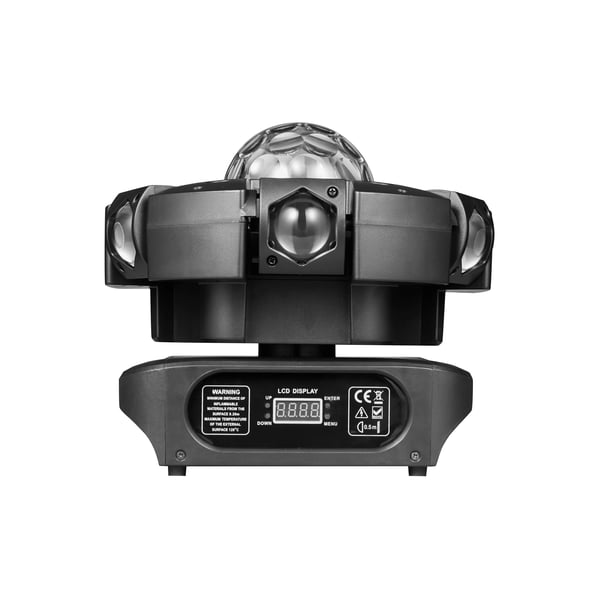 Bevægelseshovedlys, DMX512 Kontrol, Alsidige Lyskilder,EU stik, sort
