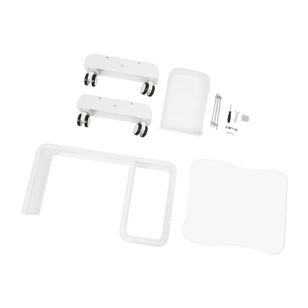 Skønhedssalonvogn, Robust Metaldesign, Nem Mobilitet,HVID