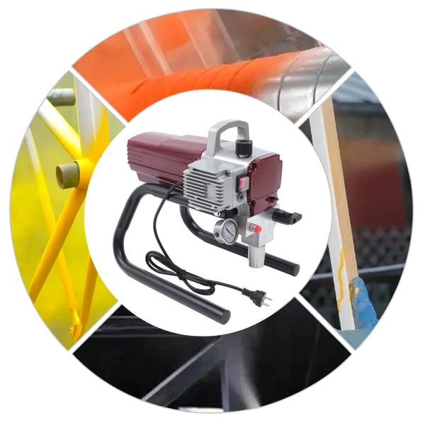 Luftløs Malersprøjte, 1800W Motor, 1.8L/min Flow Rate, Rustfrit Stål Konstruktion, Egnet til Vægmaling, Luftløs Teknologi