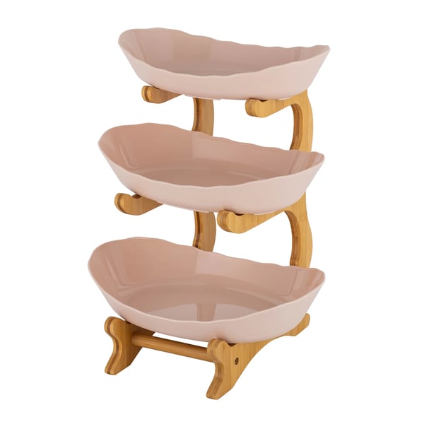Lagkagefad, Holdbart akryl, 30 cm højde, 25 cm bunddiameter, Egnet til desserter, Letvægtsdesign
