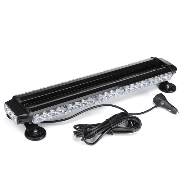 Strobe Lys, 24 Tommer, 46 LED'er, Amber Lysfarve, 12V Arbejdsspænding, Vandtæt IP65