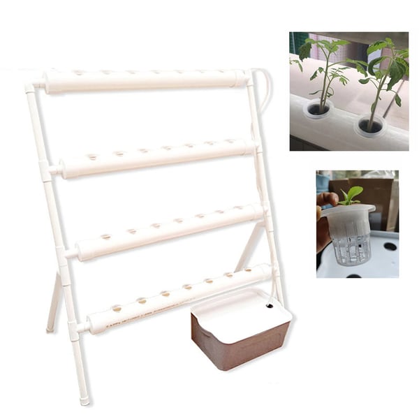Hydroponinen kasvatussarja, 36 reikää, PVC-vesiputki, 95 * 45 * 100 cm, 220V/50HZ, 32mm aukko