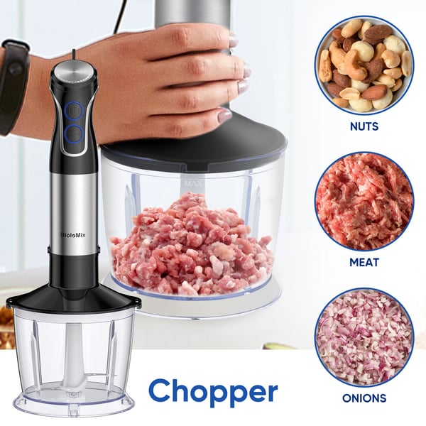 Håndblender, Variabel Hastighedskontrol, Rustfrit Stål Blade,EU stik, HB-3315, 5 i 1