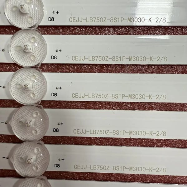 LED-nauvalamppu, 16 kappaleen setti, 1545 mm pituus, tasavirta-virransyöttö