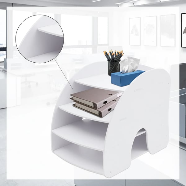 Dokumentbakke, Holdbar PVC-konstruktion, 4-lags organisatorisk design,HVID