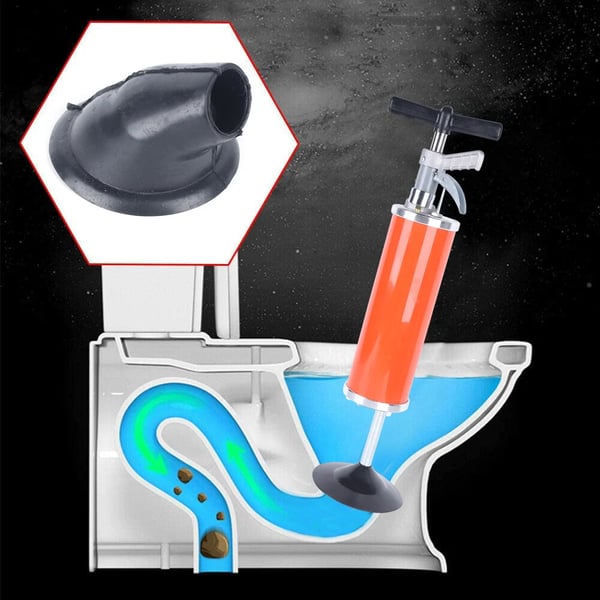 Sugeplunger Afløbsrenser, 0,7MPa Effekt, Ergonomisk Design,Appelsin