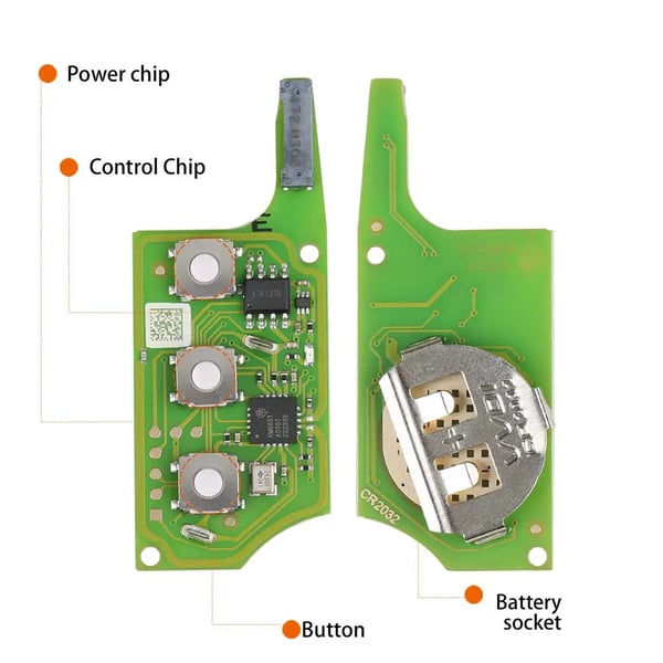 Fjernbetjening, XT27B Chip, Kompatibel med VVDI Værktøjer,5PCS
