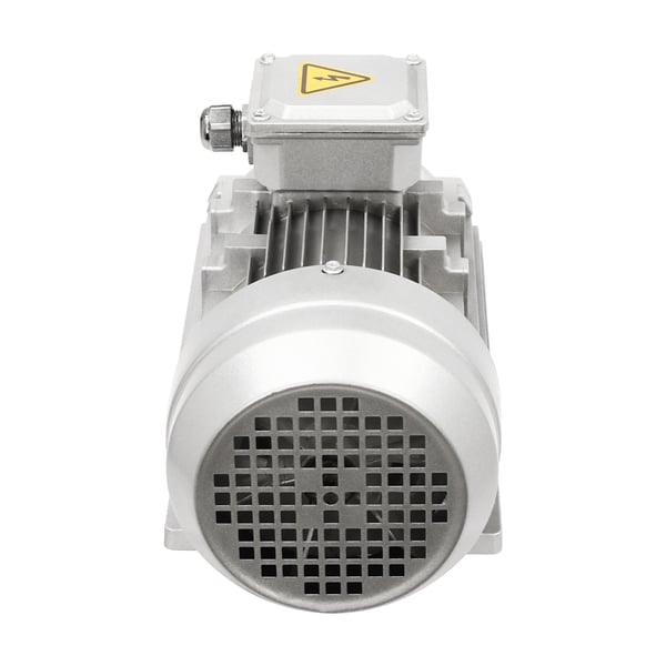 Elektrisk motor, 1,5 kW, trefaset ren kobbervikling,19mm, Sølv
