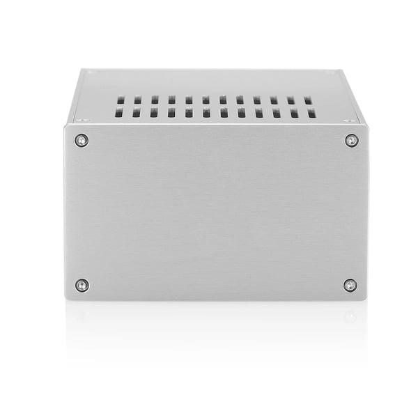 Forstærkerhus, aluminiumlegering, 168mm x 229mm x 100mm, 2,5kg, effektiv luftstrømsdesign, ideel til DIY-projekter
