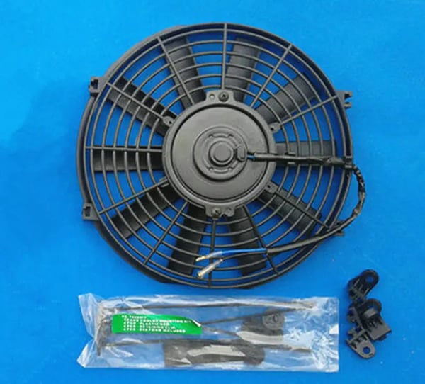 Køleventilator, 16 Tommer, 12V, 120W, Universel Pasform, Slank Design