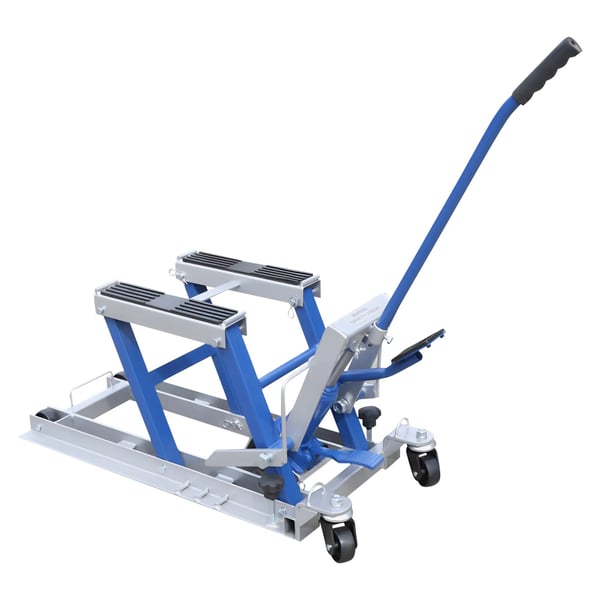 Hydraulisk motorcykel løftebænk, 680 kg belastningskapacitet, justerbar højde 4,7-15,2 tommer