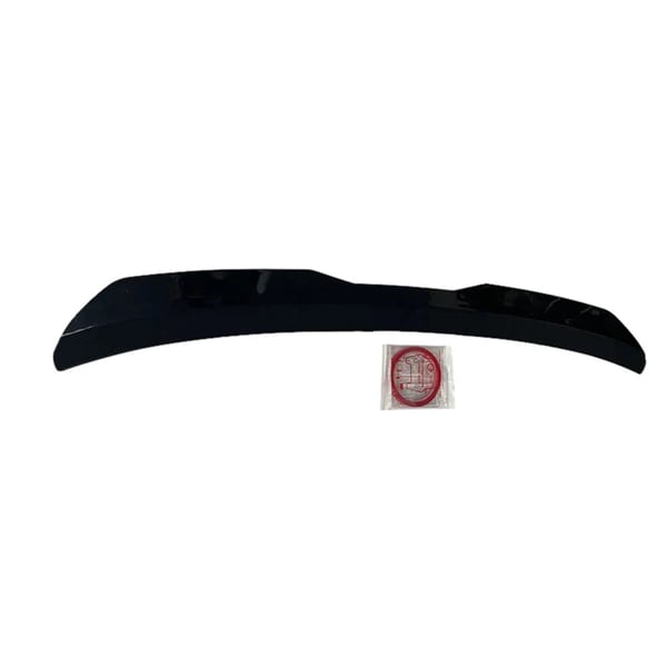 Bagspoiler til bil, holdbar ABS-konstruktion, design i kulfiber,kulfiber sort