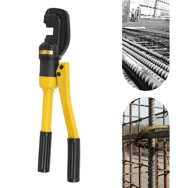 Hydraulisk Armeringsjernskærer, Holdbar Jernkonstruktion, Nem Formændring,Gul