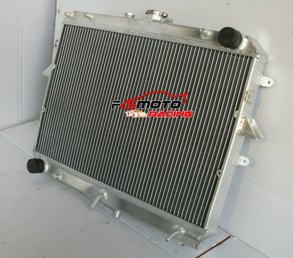 Radiator, Aluminium Materiale, Kerne Størrelse: 350mm x 572mm x 32mm, Samlet Størrelse: 440mm x 575mm x 45mm, Indløbs/Udløbs Diameter: Φ35mm, 2 Rækker