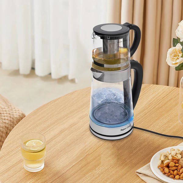 Elektrisk Teemaskine, 2,5L Kapacitet, Automatiske Sikkerhedsfunktioner,Sølv