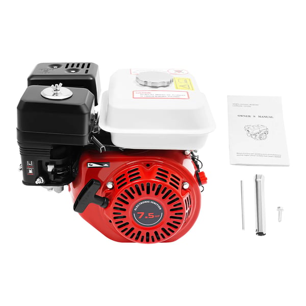 Bensiini moottori, 7.5HP teho, 4-tahtinen suorituskyky,Punainen