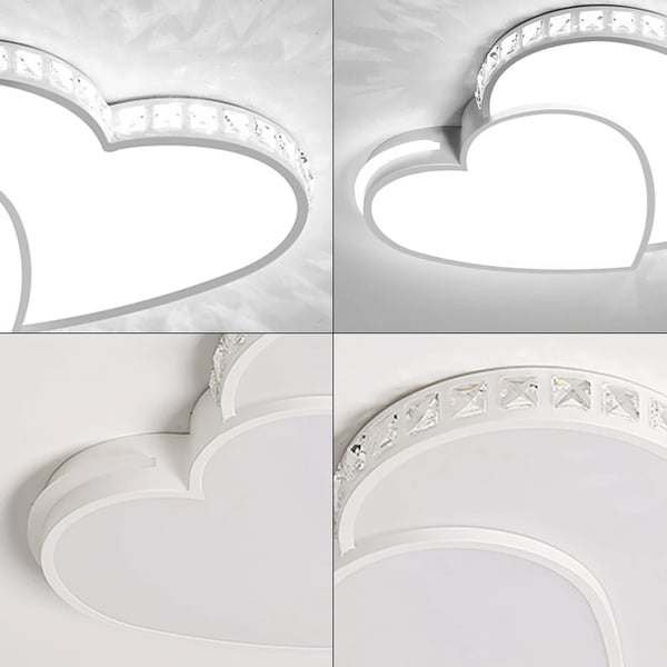 Modern LED Taklampa, Hjärta Form, 24W Effekt,Vit