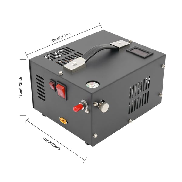 PCP-kompressor, bärbar design, kraftfullt 30MPa tryck,12V, EU