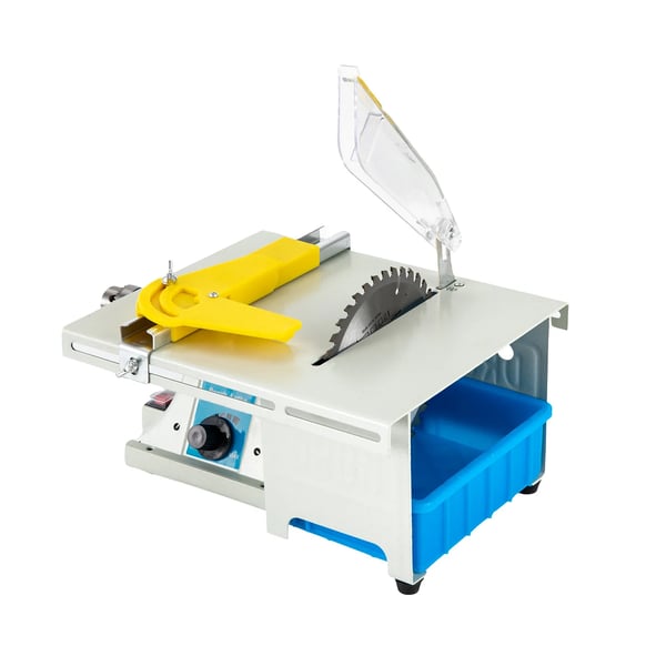 Bordslibemaskine, 750W ren kobbermotor, hastighedsjusterbar 800-10000 RPM, 6" bladdiameter, 0,39" skæredybde, holdbare materialer