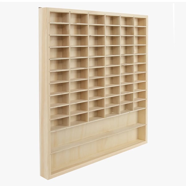 Bilmodel Vitrineskab, Massivt Træ, Væghængt Design,TT2320885