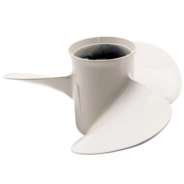 Bådpropeller, 11 1/8 x 13 tommer, 3 blade, Kompatibel med Yamaha 25-60 PS, Designet til påhængsmotorer, Aluminiumskonstruktion
