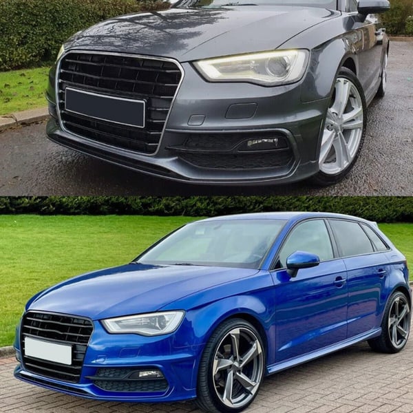Etusumuvalon kansi, Audi A3 S-Line 2014-2016, A3 S3 2013-2017, ABS-muovia,pari