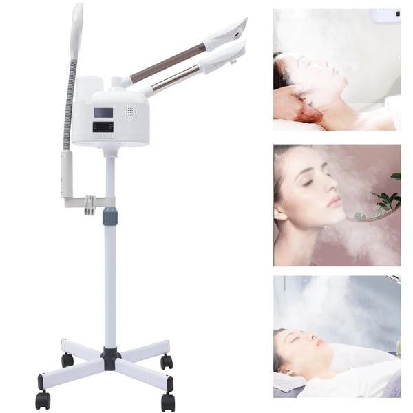Ansigtsspa, Nano Teknologi, Justerbar Højde,HVID