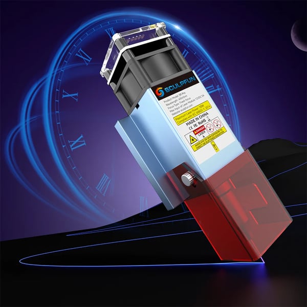 Lasergraver, 10W Effekt, Høj Præcision Skæring,SCULPFUN S9 Pro, EU