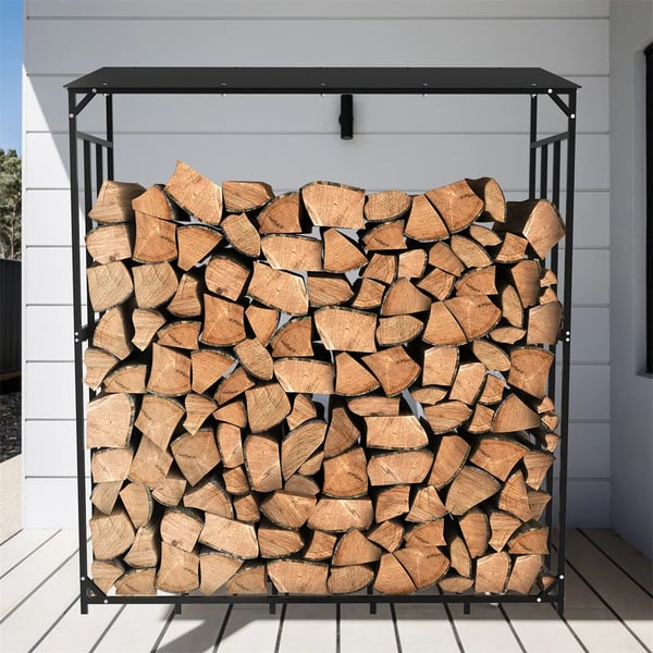 Brændstofstativ, Metaljern, 156,5 x 60 x 176,5 cm, 300 kg kapacitet, 20,35 kg vægt, Enkelt niveau