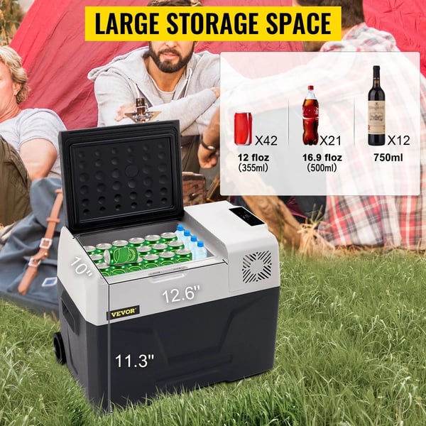 Bilkylskåp, Bärbar Design, Effektiv Kylning,30L