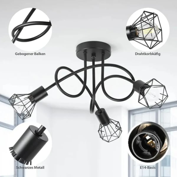 Taklampa, Aluminium Material, Modern Design,VIT