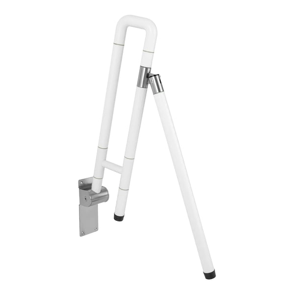 Foldbar Greb, Maksimal Vægtkapacitet 220 lb, Rørlængde 1,26 tommer, Monteringsplade Tykkelse 0,12 tommer, Antibakterielt Materiale