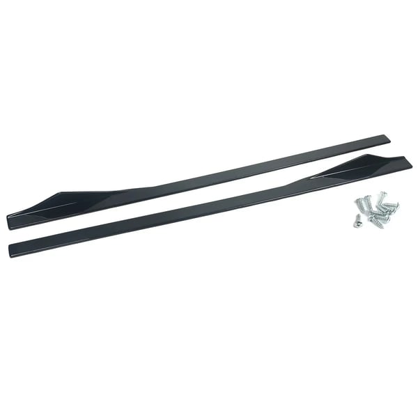 Side Skirt, Kompatibel med Performance M Sport Bumper, Holdbart ABS Plast,Glansende Sort