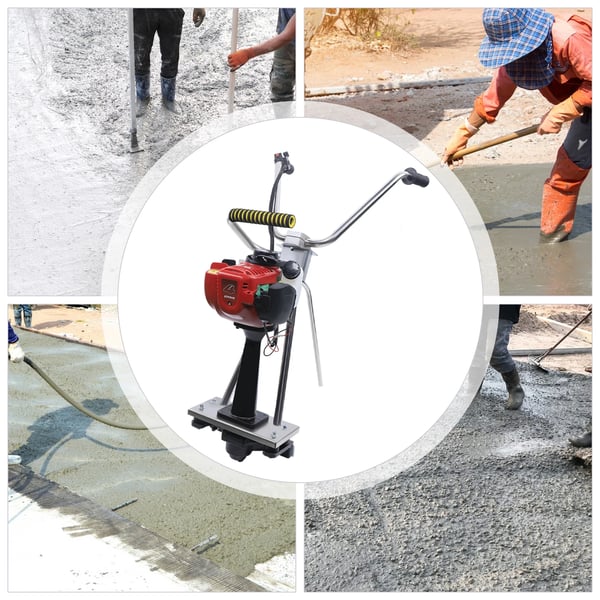 Beton Vibrationsniveau Ruler, 4-taktsmotor, Letvægtsdesign,Rød Sort