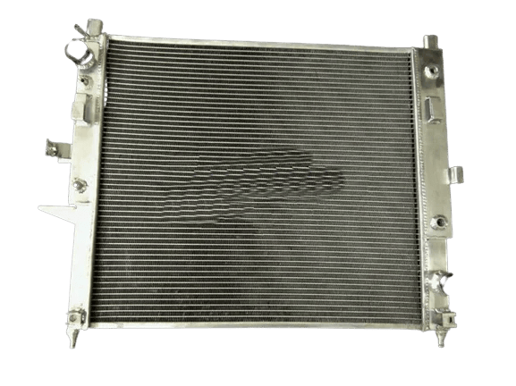 Radiator og blæsermontering, aluminiumsmateriale, kerne størrelse 42MM, 2 rækker, kompatibilitet ML320/ML430/ML500, automatisk/manuel transmission