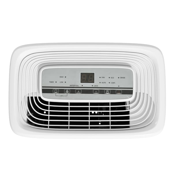 Kannettava kosteudenpoistaja, 12L/päivä kapasiteetti, 4 tilaa, 2 nopeutta,Valkoinen