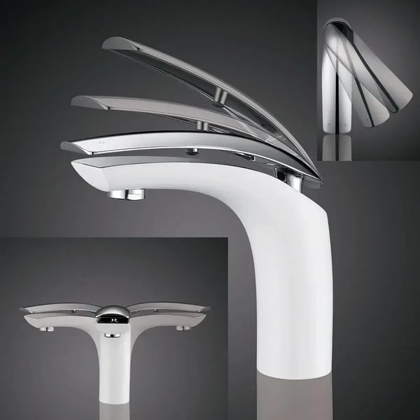Vaskemixerarmatur, Messingkonstruktion, Moderne Design,HVID