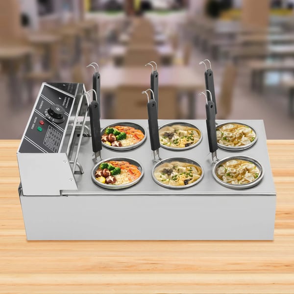 Noodle Kogestativ, 20L Kapacitet, 2000W Effekt, 6 Kogekurve, Temperaturinterval 60-200°C, Rustfrit Stål Konstruktion