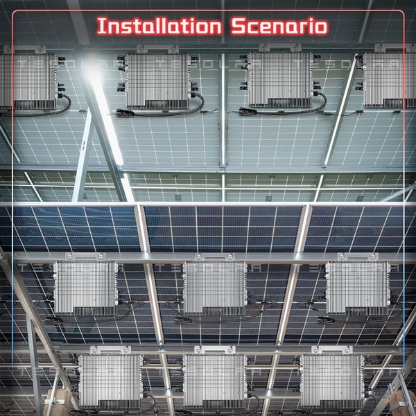 Solarmikroinverter, Høj Effektivitet, Smart Overvågning,22-50V, 2000W G4 inverter, 230V