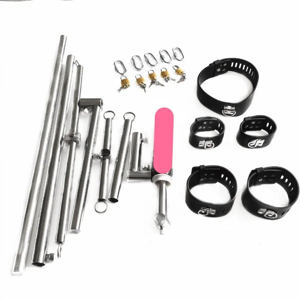 BDSM Bondage Sæt, Justerbare Fængsler, Holdbare Materialer,Opgradering-1 Dildo