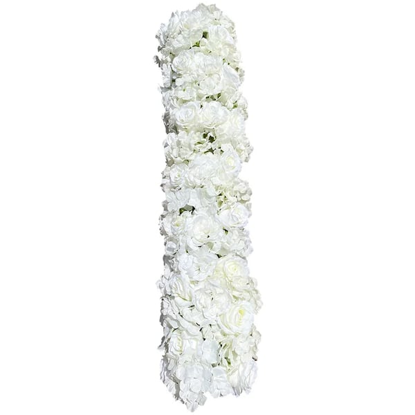 Kunstig Blomst, Indendørs & Udendørs Brug, Elegant Blomsterdesign,HVID