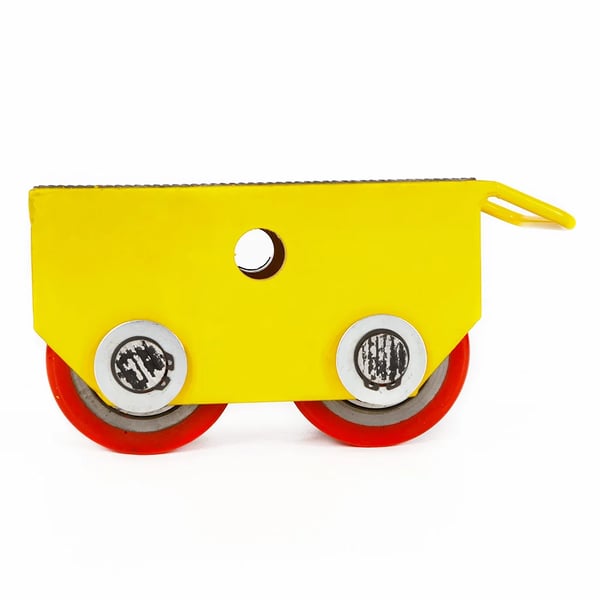 Maskindolly Skate, Belastningsevne 2,5T, Dimensioner 22×10×11 cm, Rulle størrelse 8×7 cm, Nettovægt 5 kg, Antal ruller 2