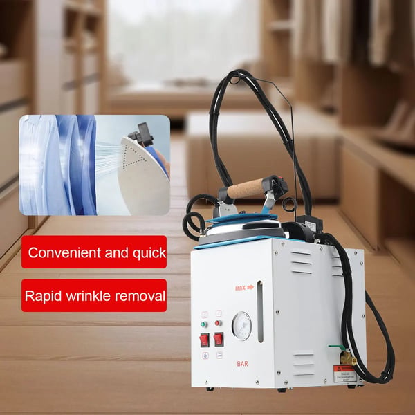 Dampgenerator, 5 liters kapacitet, 2250W effekt, 220V spænding, justerbart damptryk, ergonomisk design