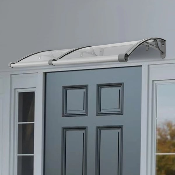 Regnskur, 120 cm x 60 cm, Aluminiumlegering, 200 kg belastningsevne, temperaturmodstand -35°C til 120°C, samling påkrævet