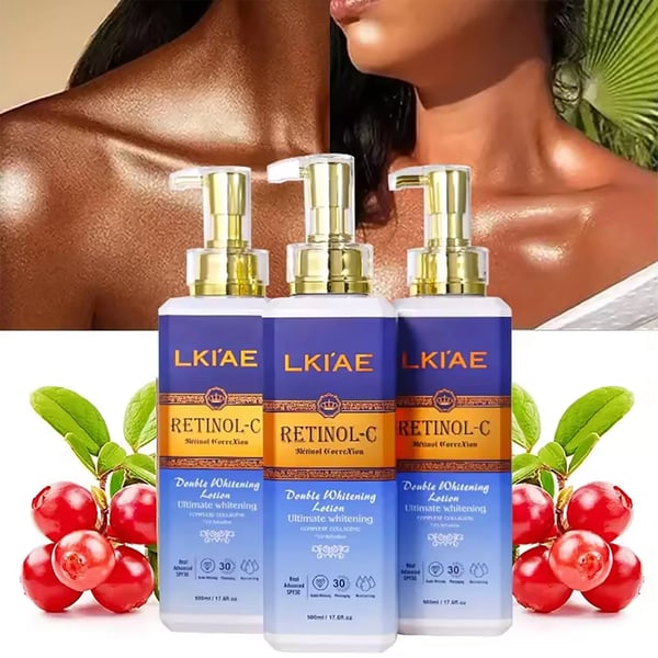 Hudblegning Lotion, Naturlige Ingredienser, Alle Hudtyper,5 I 1 Sæt