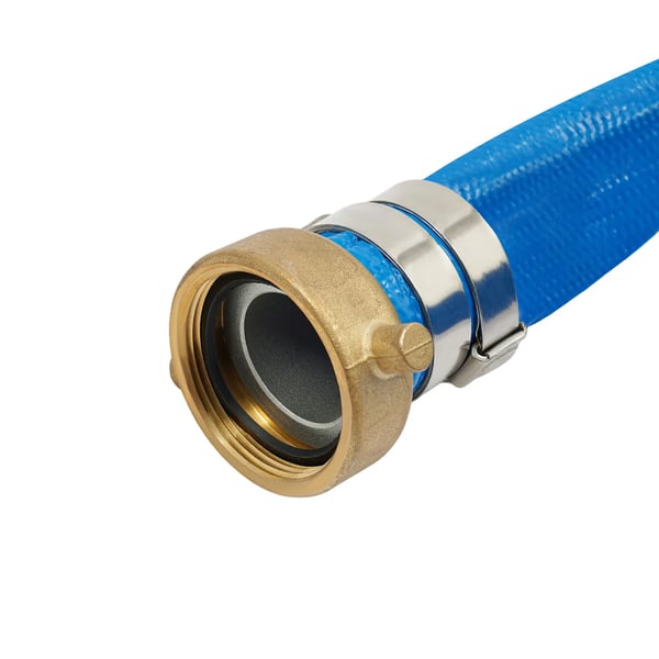 Vattenavloppsslang, Hållbar PVC, Mångsidig för Bevattning och Dränering,50ft, Blå