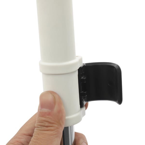Spin Mop, 360° Rotation, Justerbart håndtag 51,97 tommer, Firkantede og trekantede moppehoveder,HVID