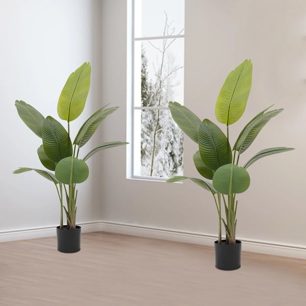Kunstplante, Højde 120 cm, Fritstående Design, Moderne Stil, Holdbart PU/PE Materiale, Indendørs/Udendørs Brug