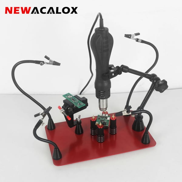 Magnetisk Lodde Station, Robust Base, Fleksible Arme,N-5AR-5C